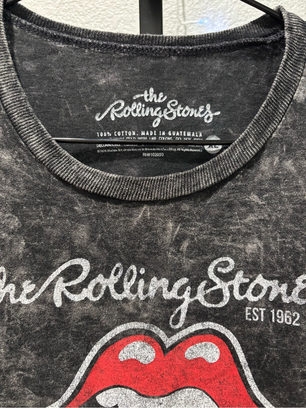 the Rolling Stones Black Graphic Tee with Red Tongue - Picture 3 of 5